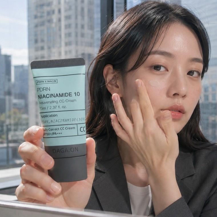 톤업 CC크림 홍조커버 자외선차단 나이아신아마이드 10 데일리 메이크업베이스