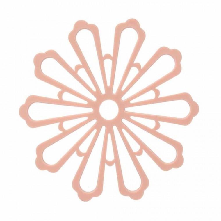 주방냄비받침 주방실리콘냄비받침 뜨거운냄비받침대 핑크 냄비패드 실리콘냄비받침대 꽃무늬냄비받침대