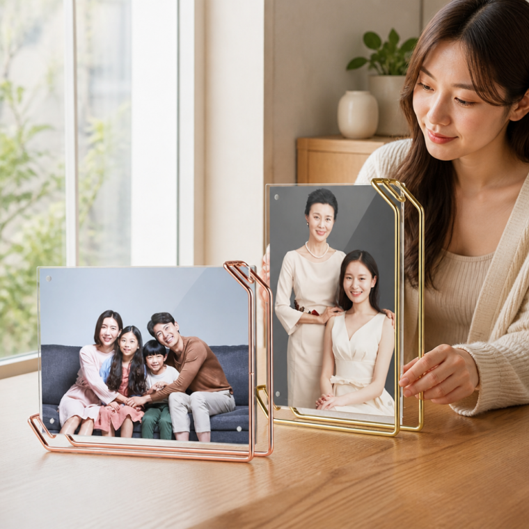 아크릴 사진 액자 대형 투명 자석 포토 스탠드 인테리어 소품