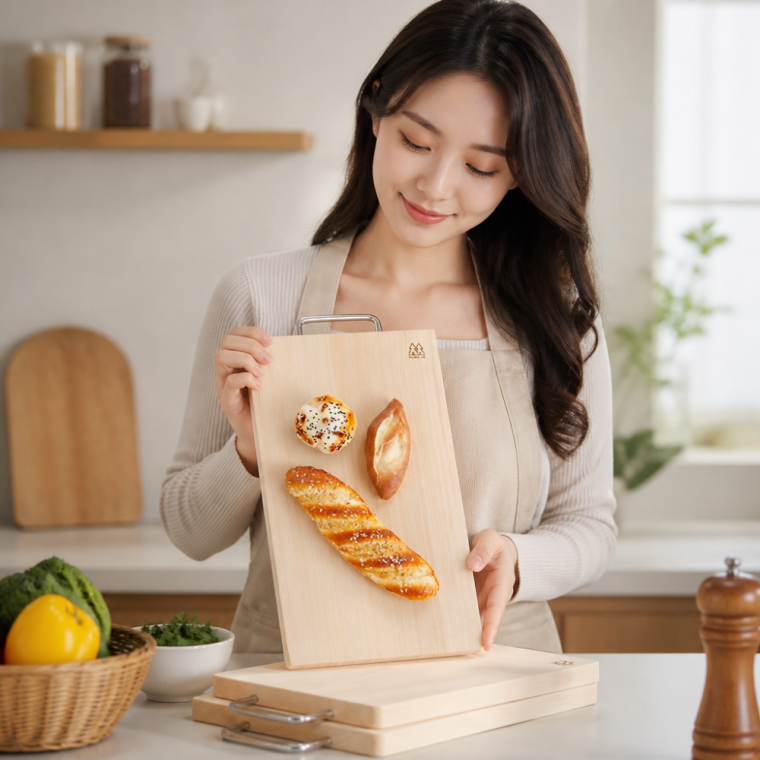 소나무 원목 양면 커팅보드 식당 가정용 나무 조리도구