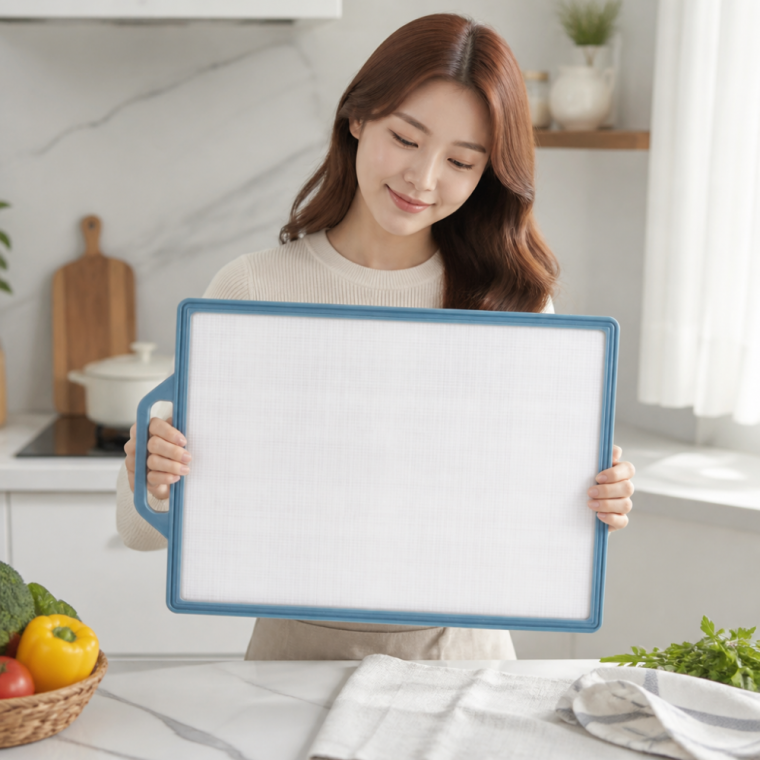인디고 대형 양면 도마 업소용 김치 제작 보관 위생도마