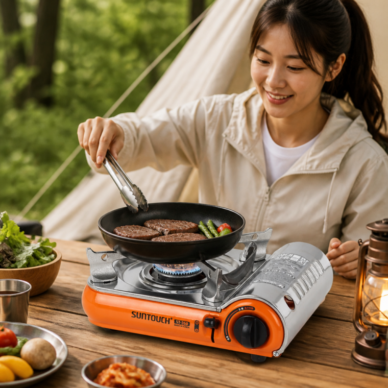휴대용 가스버너 야외 캠핑용 가정 식당 조리 기구