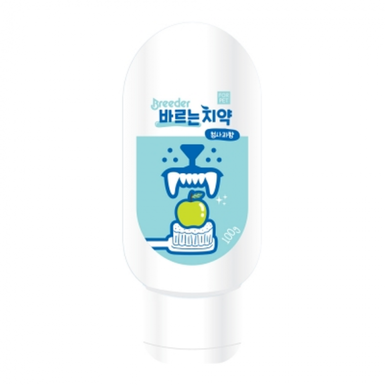 (2개묶음)브리더 바르는치약 청사과향 100g