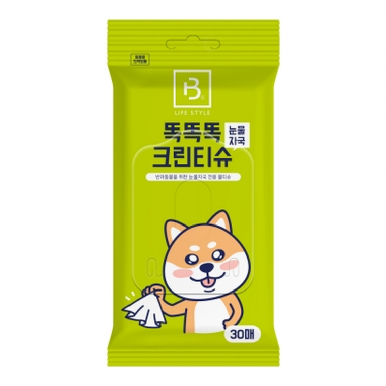(5개묶음)브리더랩 똑똑똑 크린티슈 눈물자국 30매