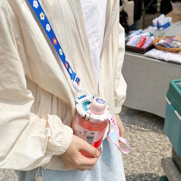 물병스트랩 길이조절 탈부착 어깨걸이 톱니바퀴 잠금 캠핑 나들이용