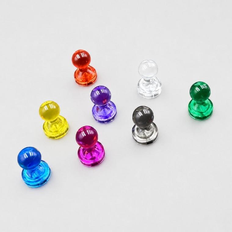 네오디움 투명 체스형 자석 큐티자석 메모 냉장고 압정자석 11 x 16mm