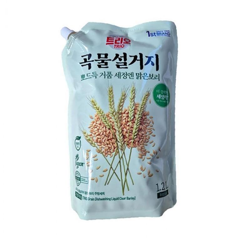뽀드득 거품 세정 주방 설거지 곡물설거지 맑은보리 리필 1.2L 주방세제