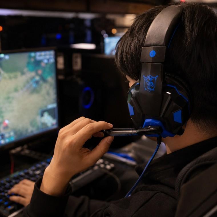 게이밍헤드셋 마이크헤드셋 40mm 드라이버 음성채팅용 PC연결용 장시간착용