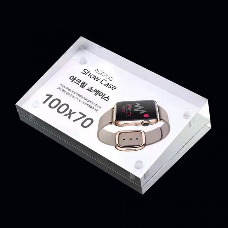 마그네틱 아크릴 프레임 홀더 100x70mm 한쪽경사