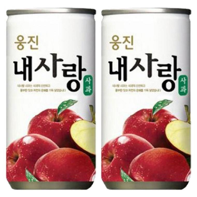 웅진 내사랑 사과 180ml x 60캔 (30캔x2박스)
