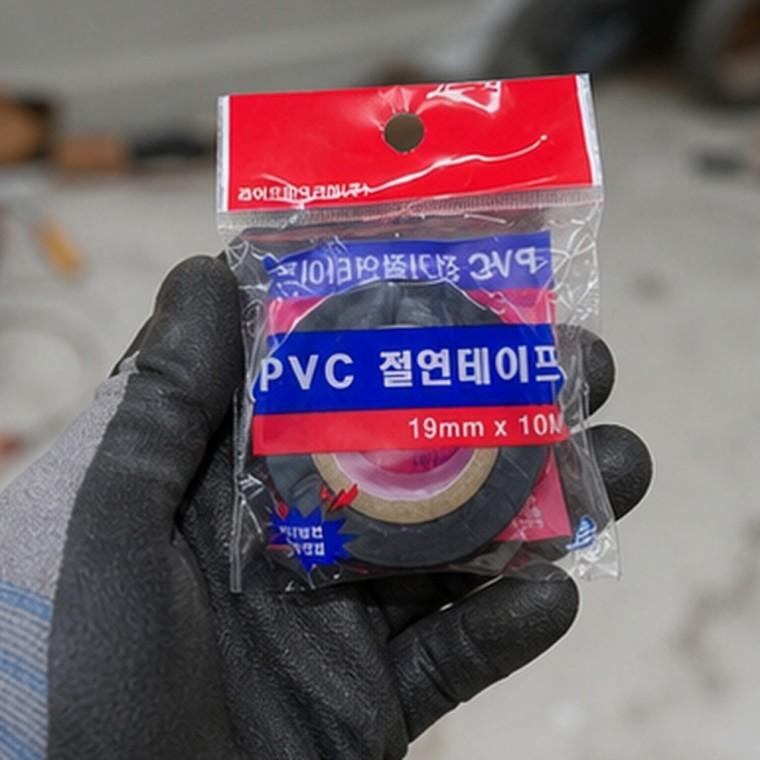 절연테이프 PVC 전기절연용 19mmx10M 흑색 배선보호 전선보수