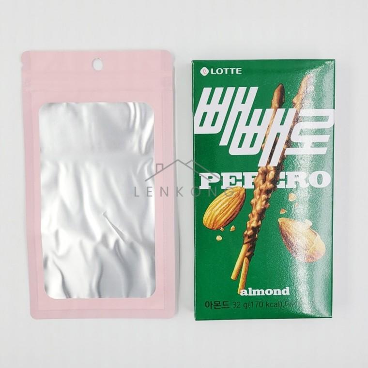 포장용 핑크 지퍼백 10cm X 18cm 지퍼팩 슬라이딩지퍼백 포장지퍼백 식품용지퍼백 PET지퍼백