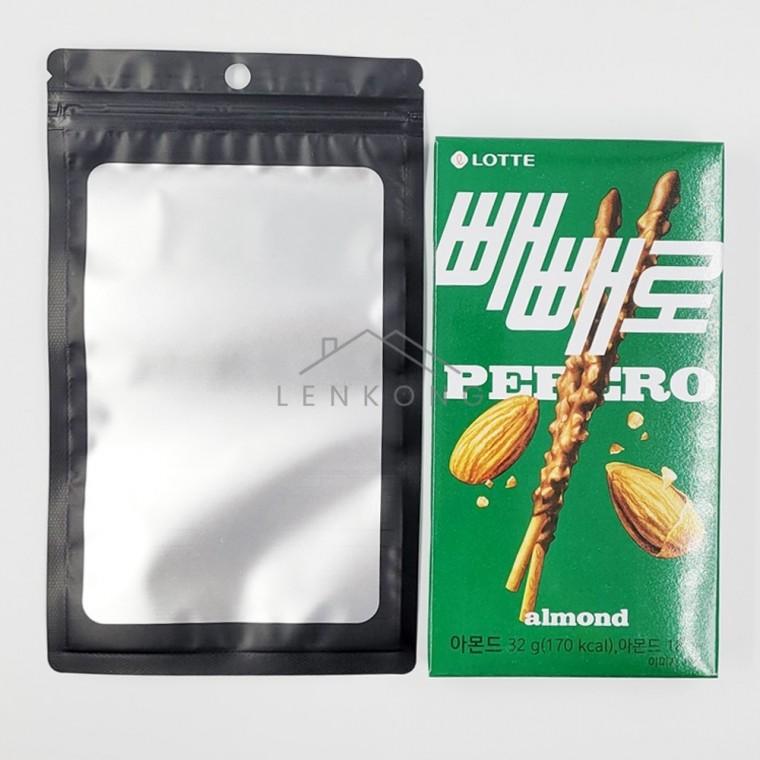 포장용 블랙 지퍼백 12cm X 20cm 비닐지퍼백 택배포장 컬러지퍼백 다용도지퍼백 화장품소분