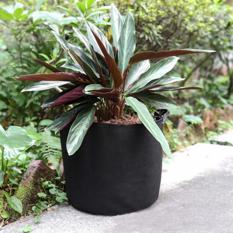 가드닝 부직포 화분 2p세트(30x25cm)(블랙) 감자 상추화분