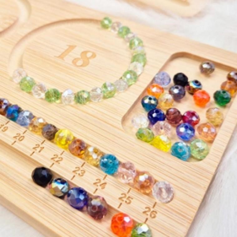DIY 비즈 아트 팔찌 목걸이 사이즈 확인 보드 2종