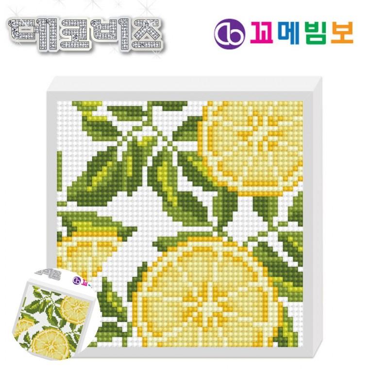 비즈아트 구슬십자수 보석십자수DIY 액자보석십자수 DIY보석십자수 데코비즈 150 보석십자수 D03 오렌지