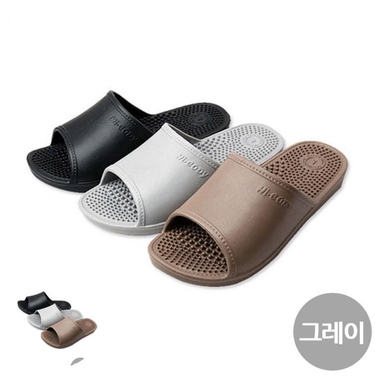 사무실남자슬리퍼 남자사무실슬리퍼 남성지압슬리퍼 지압용슬리퍼 발바닥지압슬리퍼 그레이 지압 슬리퍼 27