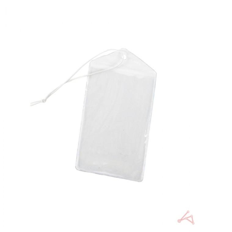 투명 가방택 50p 가격택 의류텍 행택