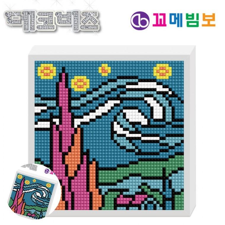구슬십자수 액자보석십자수 보석십자수도안 DIY보석십자수 어린이십자수 데코비즈 150 보석십자수 B02 별이