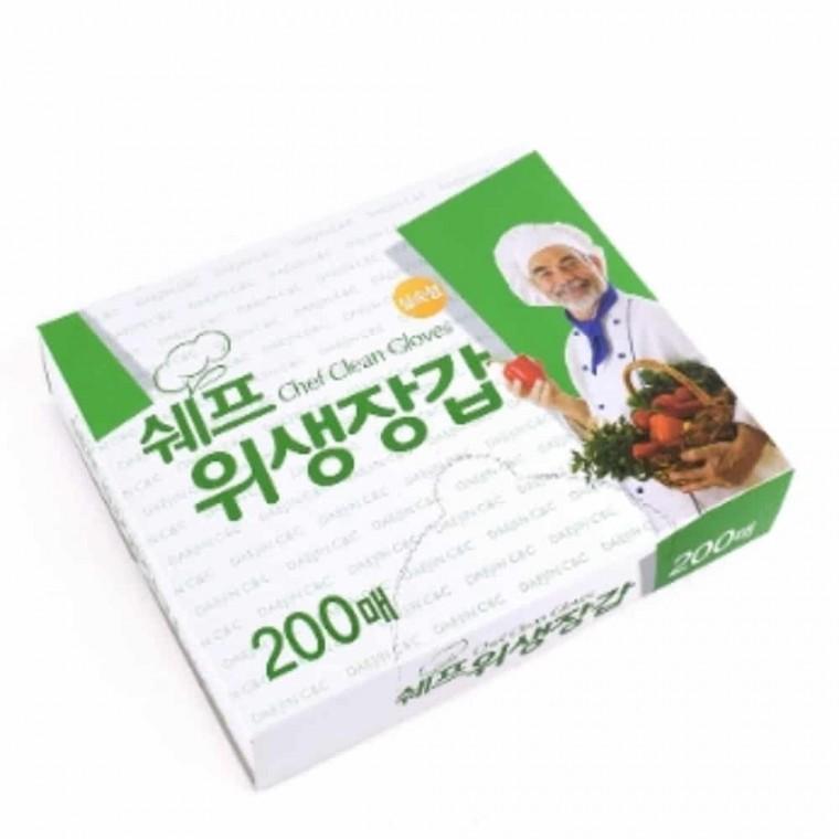 위생장갑 200매 조리용장갑 요리용장갑 크린장갑 요리장갑 비닐장갑