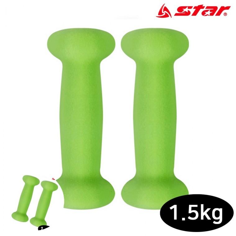 홈트아령 덤벨아령 팔운동아령 아령운동 아령덤벨 피트니스 네오프렌 그린 아령 1.5kg X 2개
