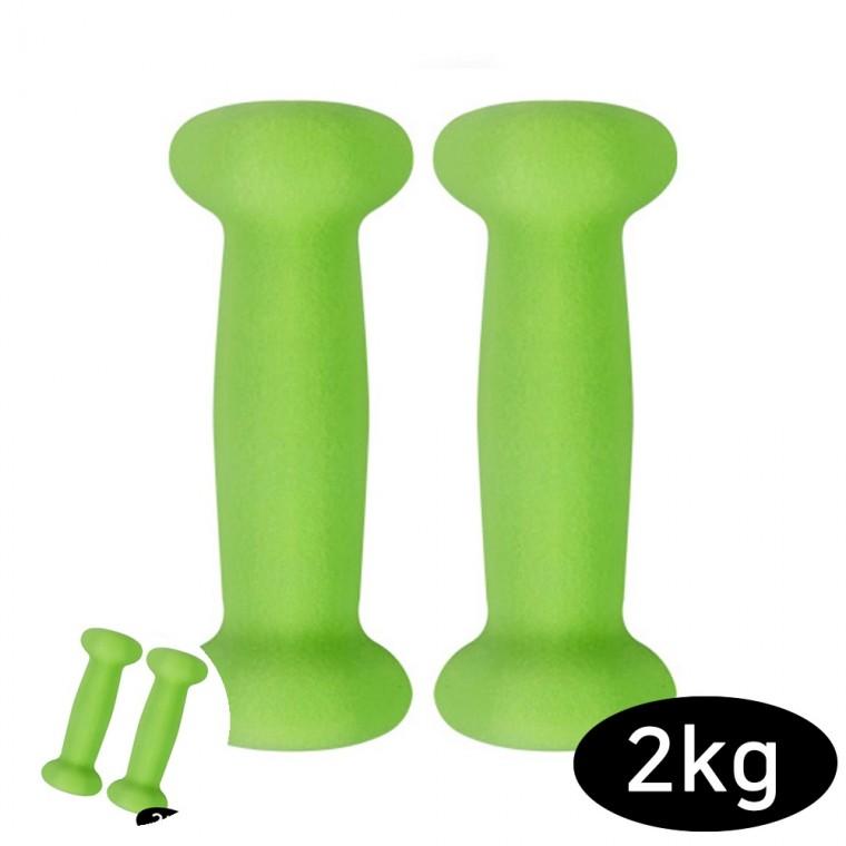 덤벨2kg 네오프렌덤벨 팔운동아령 덤벨아령 운동기구아령 피트니스 네오프렌 그린 아령 2kg X 2개