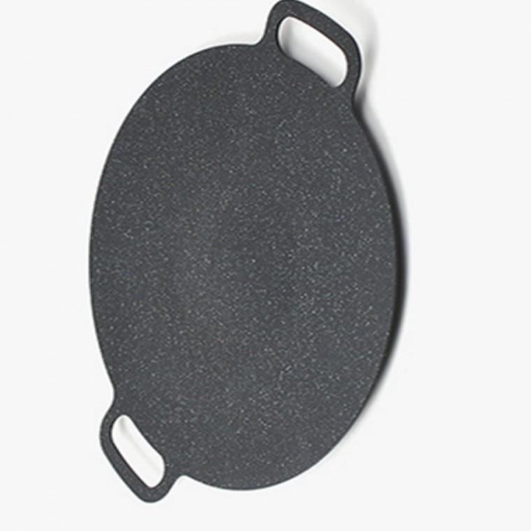 코팅그리들30cm 캠핑불판 가정용솥뚜껑 코팅불판