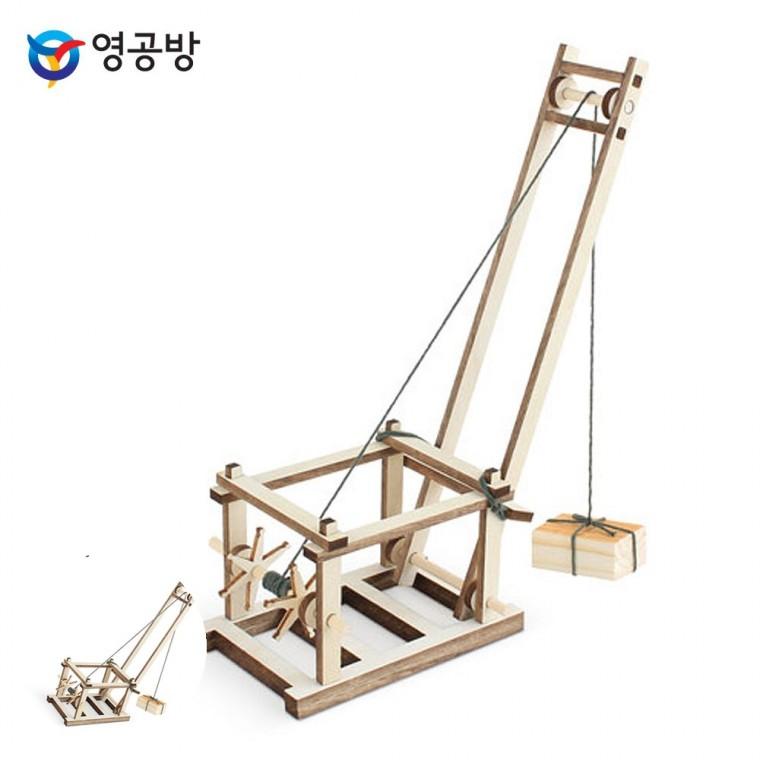 나무판조립장난감 나무조립장난감 방학숙제만들기 모형조립재료 만들기키트 교육용시리즈 녹로