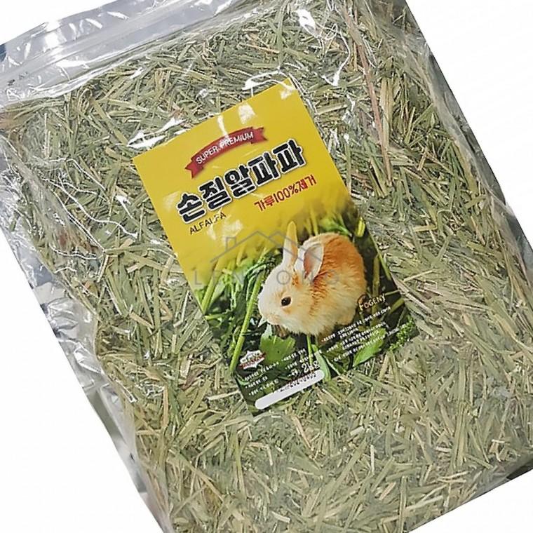 반려토끼 토끼간식 알팔파건초 알파파건초2kg 토끼사료 토끼건초