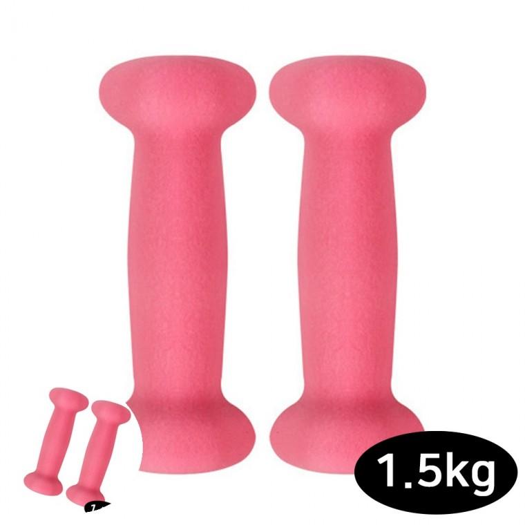덤벨 네오프렌덤벨 덤벨1.5kg 덤벨운동 덤벨아령 피트니스 네오프렌 핑크 아령 1.5kg X 2개
