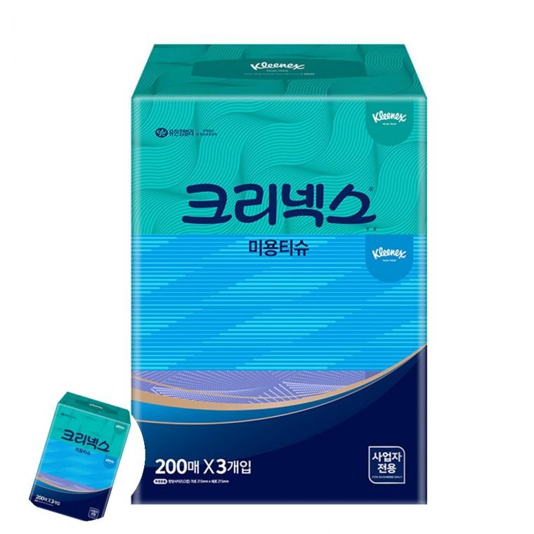 각티슈 사각티슈 미니티슈 차량티슈 미니각티슈 미용티슈 콤비 200매 3팩