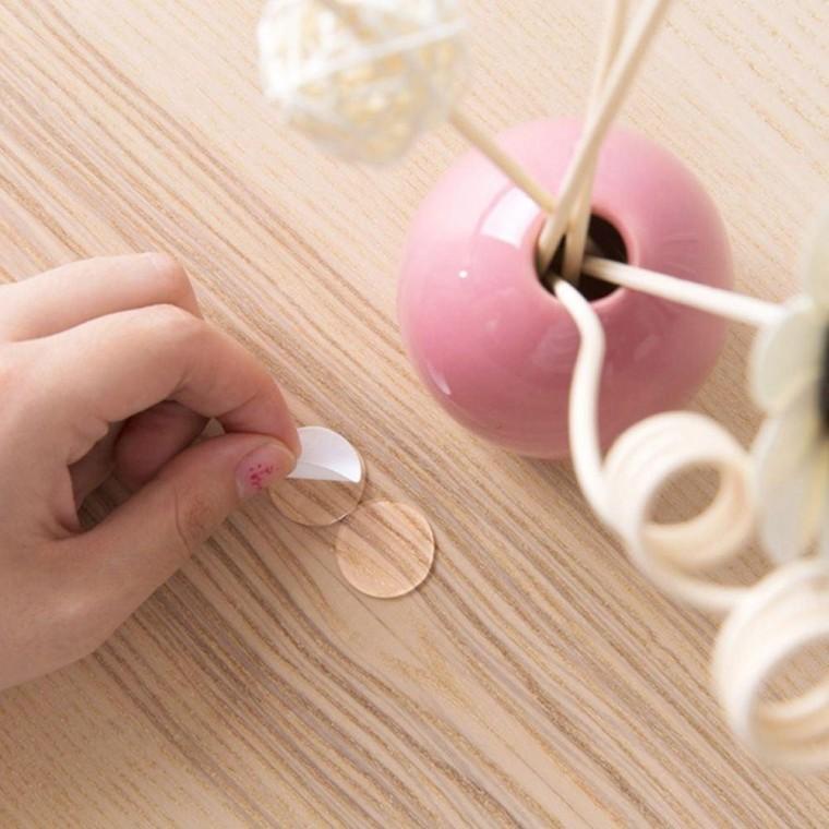 투명 양면 아크릴 테이프 원형 스티커 강력 접착력 양면테이프 접착테이프 실리콘 폼테이프