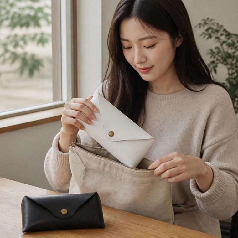 안경집 구성 가죽 소재 하드케이스 선글라스 보관함 휴대용 케이스