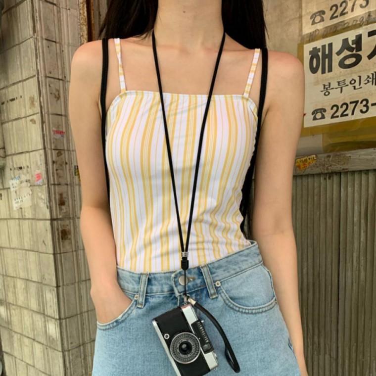 세로 스트라이프 패턴 수영복 여성 원피스 모노키니 비치웨어