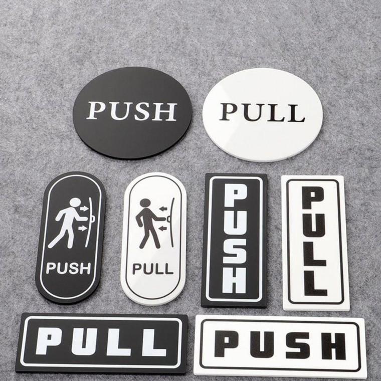 아크릴 출입문 표지판 PULL PUBH 문패 도어사인 표찰
