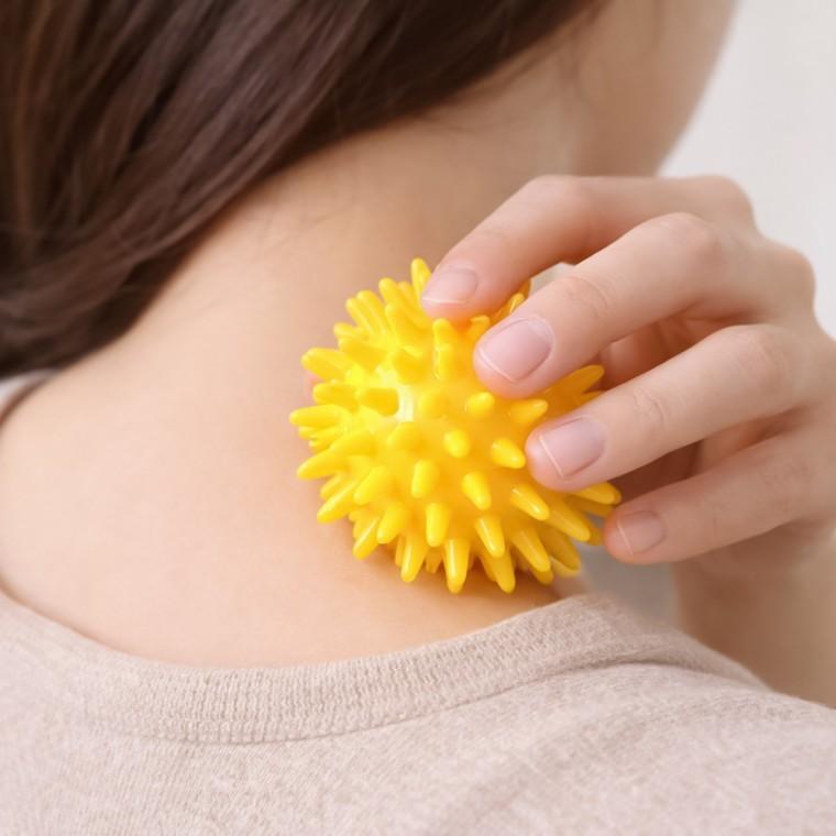 탱글 돌기형 마사지볼(6cm) (옐로우) 지압볼 발바닥 손바닥 마사지