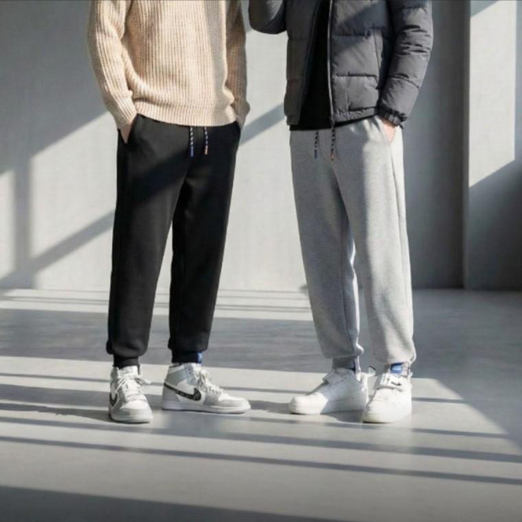남성 봄 간절기 겨울 융기모 조거 트레이딩 방한 팬츠