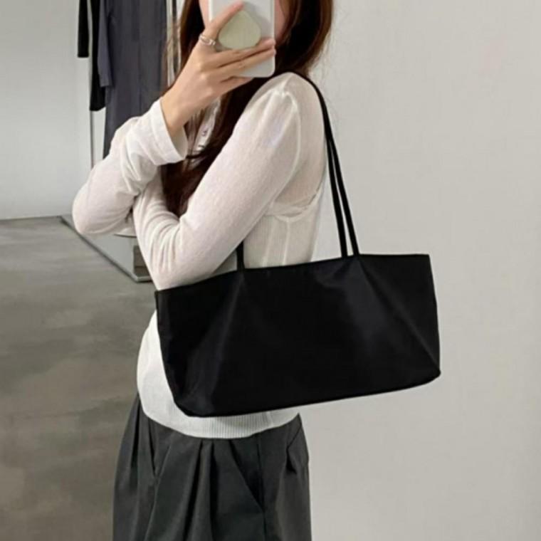 여성 캐주얼 스퀘어 숄더백 데일리 슬림 호보백 가방