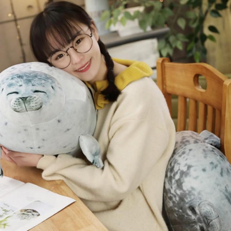 대형 모찌 바다표범 바디필로우 하프물범 물개 쿠션 인형