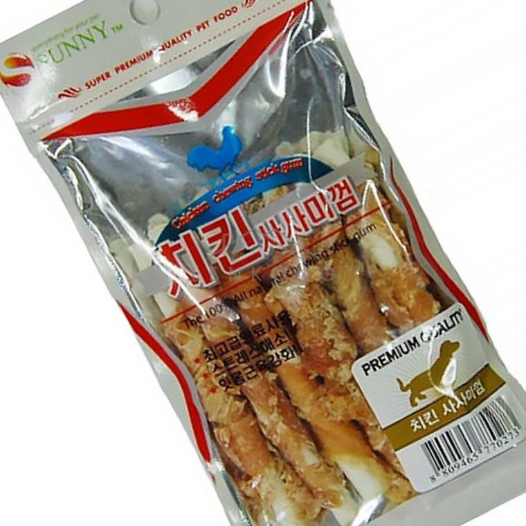 칭찬개껌 치킨스틱 6p 강아지껌 개간식 애완견간식 애완동물간식 반려견껌