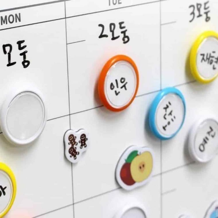 메모홀더 이름표자석 칠판자석 메모자석 네임 자석홀더 캡슐형