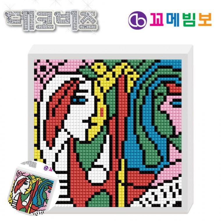 초등십자수 비즈공예키트 어린이보석십자수 구슬십자수 액자보석십자수 데코비즈 150 보석십자수 B06 거울