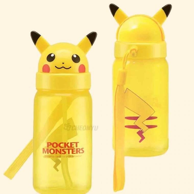 가벼운물병 휴대용물통 빨대물병 스포츠물통 피카츄 스트로보틀 350ml