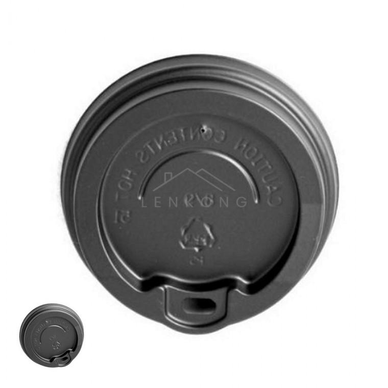 대용량 종이컵 뚜껑8oz용 개폐형 79mm 100개 흑색 컵뚜껑 종이컵덮개 카페용품 일회용종이컵 테이크아웃컵