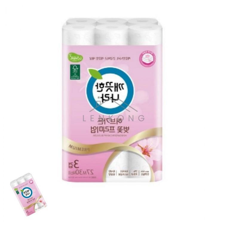 3겹 데코 화장지 30롤 27M 생활용품 고급화장지 화장지3겹30롤 30롤화장지 3겹롤화장지