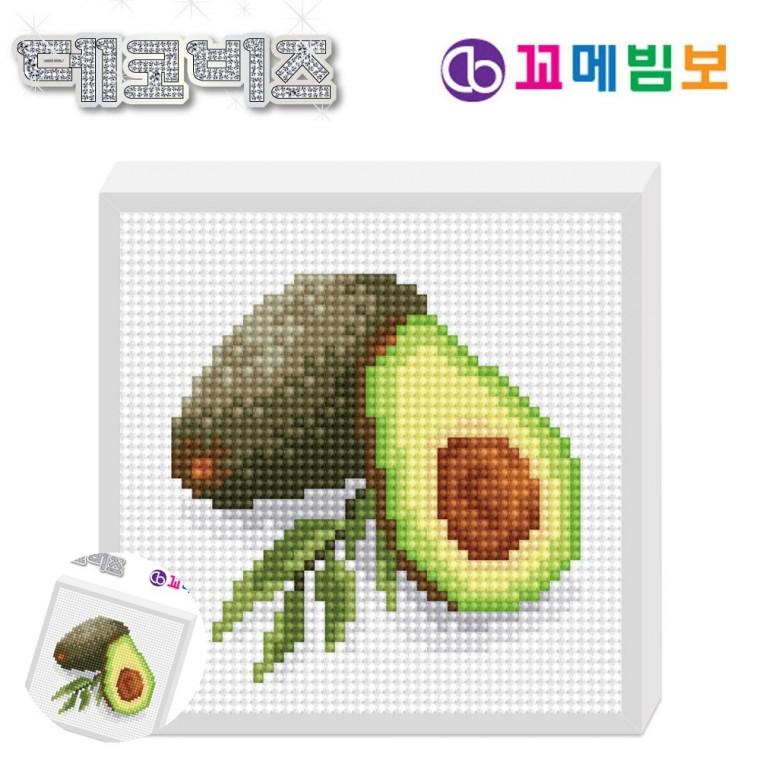 초등십자수 비즈공예키트 구슬십자수 어린이보석십자수 어린이십자수 데코비즈 150 보석십자수 C02 아보카