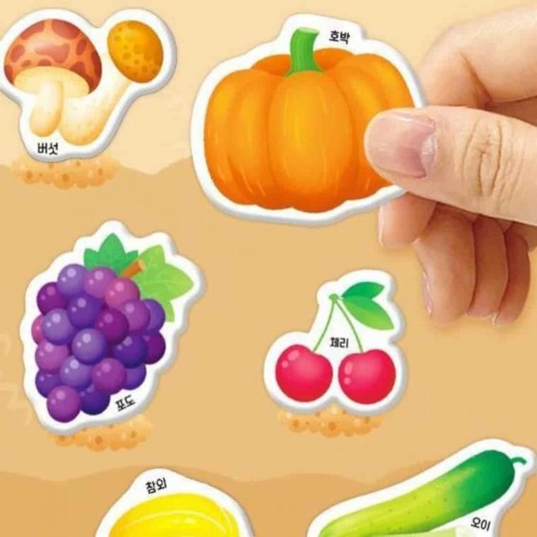 다꾸스티커 꾸미기스티커 과일스티커 스티커놀이 키즈펀펀 스티커 과일채소