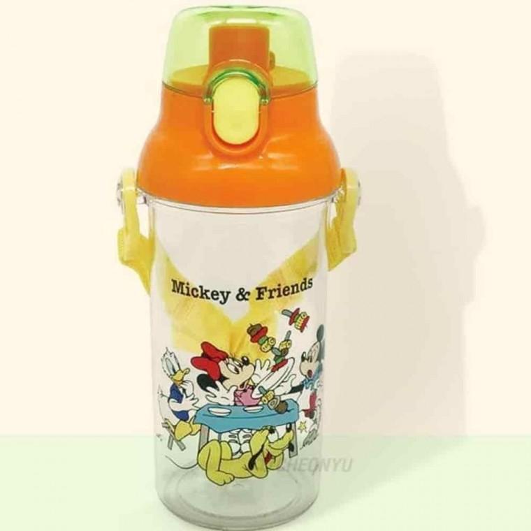 프라스틱물통 플라스틱물통 귀여운물병 플라스틱보틀 미키프렌즈 클리어보틀 480ml