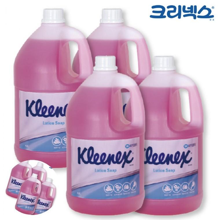 손세정제대용량 핸드워시대용량 핸드솝 핸드워시젤타입리필 손세정제 핸드워시 로션 솝 플로럴향 4L x 4개