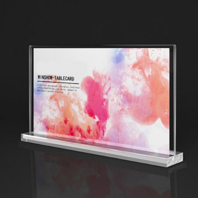 Y자형 메뉴판 아크릴 꽂이 A6 가로형 150X100